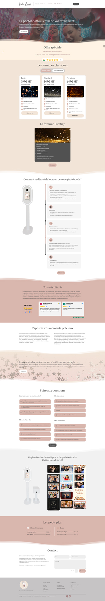 Kalon-Event page d'accueil