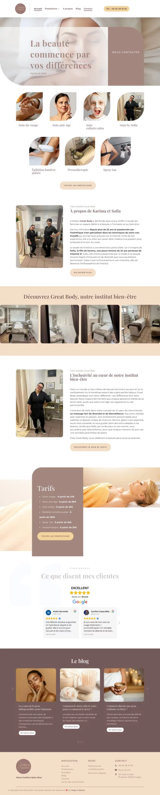 Capture Great Body, votre institut bien-être à Gagny