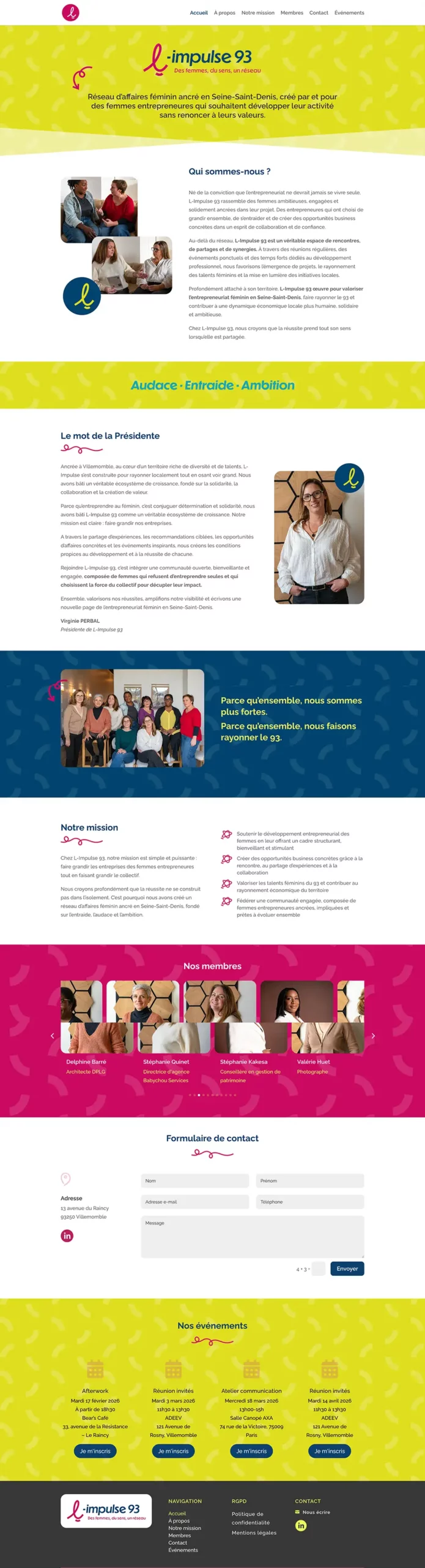 Réseau d'affaires au féminin - L-impulse 93